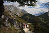 914952_ Jenner Wanderwege in vielfältigen Berglandschaft Fotografie mit Wanderer in herrlichen Natur der Berge