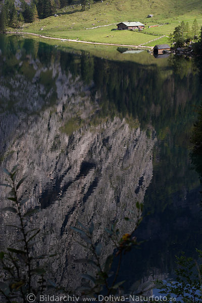 Abgrund optische Tuschung am Ufer Obersee Tiefwasser Naturfoto
