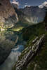914595_Obersee Schlucht Canyon felsige Berge Naturbild Alm Alpenlandschaft Nationalpark Berchtesgaden