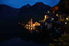 Hallstatt World Heritage night-lights romantic Alps-city image Austria mountain-lake travel-landscape