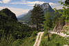 Bergweg Alpenlandschaft Kufstein Frhling Naturbild Kaisergebirge Wanderer Pendling Gipfelsicht