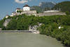 Innufer Burg-Kufstein Foto Festung ber Wasserfluss grne Alpen