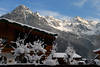 Sankt Ulrich am Pillersee Foto romantisches Winter Bergblick verschneite Sträucher