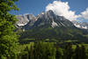 Tuxeck Fotos Wilder-Kaiser Felsspitze Bergpanorama über Alm Wiesen Landschaft grüne Wälder