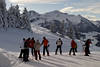Skigebiet Buchensteinwand Skifahrer in Alpen Winterbild Skiurlauber Pillerseetal