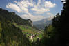 Ebnit Fotos Ebniter Tal Bergdorf Blick vom Wanderweg Bergtal südlich Dornbirn Gütle in Vorarlberg