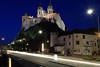 Burg Melk Kloster Residenz Nachtlichter über Donaustrasse Altstadt Reise Romantik Nachtfotos