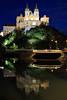 Stift Melk Bilder Romantik Nachtfotos Burg Festung Skyline Fotokunst Spiegelung in Donau-Wasser