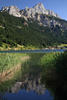 Haldensee Bergkulisse Gipfelfelsen Naturfoto 212998 Wasser Grünufer Spiegelung Bild