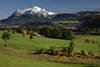 812902_ Imberger Horn im Schnee Foto ber Illertal in Oberallgu & Golfplatzwiesen in Fischen / Berg