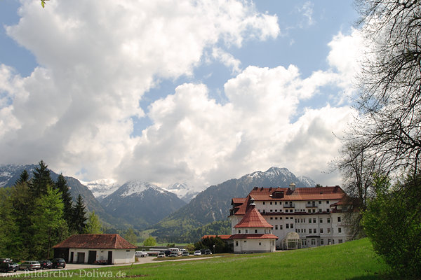 Klinik Stillachhaus in Bergkulisse Allguer Alpen Oberstdorfer Hospital