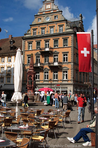 Konstanz Altstadt Marktsttte Urlauber Fussgngerzone Straenbild