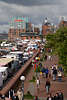 53980_ Hamburger Fischmarktpromenade Foto am Elbufer entlang Hafenstrasse Hafeneinkauf mit Elbblick