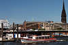 54223_ Ausflug mit Feine Deern Barkasse in Hamburger Hafenrundfahrt Bild vor Niederbaumbrcke in Hamburg