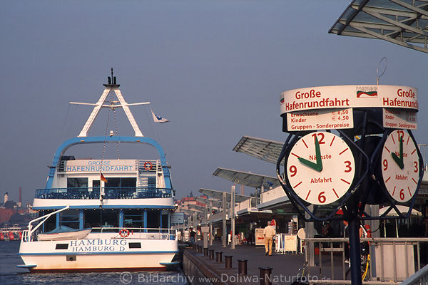 Schiff Groe Hafenrundfahrt nchste Abfahrt von Landungsbrcken Uhrzeit Preise Tickets am Schiff-Anleger