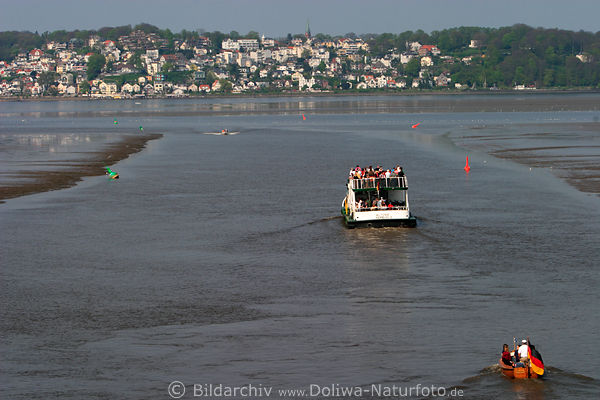 Este-Elbe Schiff Wasserweg Boot Cranz-Blankenese Schippertour