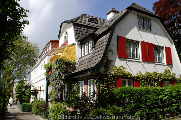 velgnner Gasse Promenade Huser Spazierweg entlang Elbuferkste