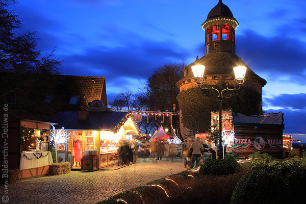 Burgturm Lauenburg Weihnachtsmarkt Adventstnde Nachtlichter