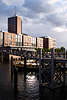 Hamburg Architektur an Kehrwiederbrook & Binnenhafen Brücke, Fussgängerbrücke zur Hafencity & Spacherstadt