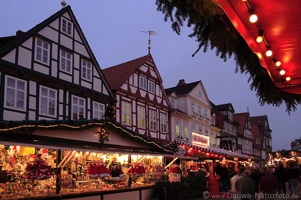 Celle Adventsmarkt Fachwerkhuser historische Altstadt Weihnacht-Atmosphre