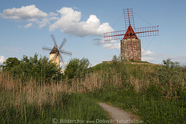 Gifhorn Windmhlen Paar Fotografie: Mallorca Getreidemhle + Provence Mhle