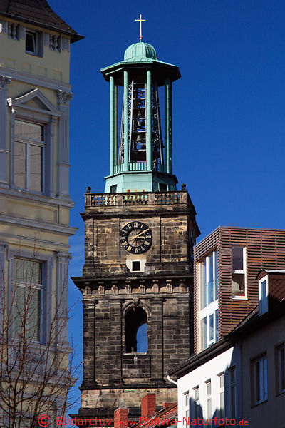 Aegidien-Kirchturm in Hannover City-Huser