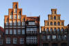 Altstadtfassaden Lüneburg historische Backsteinhäuser am Sande alter Baustil