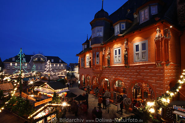 Weihnachtsmarkt Goslar Harz historische Altstadt in Adventszeit