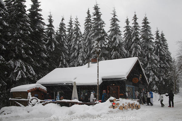 Kaffeehorst Kiosk am Hexenritt Hütte Fotos Harz Wanderausflug Rastplatz