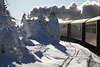 101816_Brockenbahn Dampfromantik Foto Harzausflug mit Volldampf in Winter Naturlandschaft am Brocken