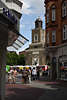 Husum Stadtbild Altstadt Gasse Marienkirche Foto Blick zum Marktplatz