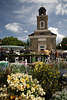 Husum Denkmler Fotos Marienkirche Bild Dnemark Stil thronend ber Husumer Markt Blumenstnde