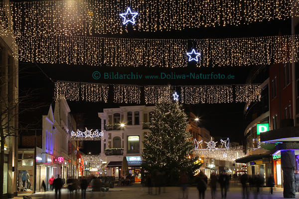Oldenburg Advent Nacht Lichter Strae Illumination