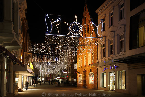 Weihnachtszeit Lichter Oldenburg Nacht Advent Illumination Innenstadt Strassen