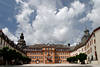 705061_ Wolken über Schloss Berleburg Bild, eh. Grafschaft Residenz Hof Foto, Fürstentum Sayn Wittgenstein
