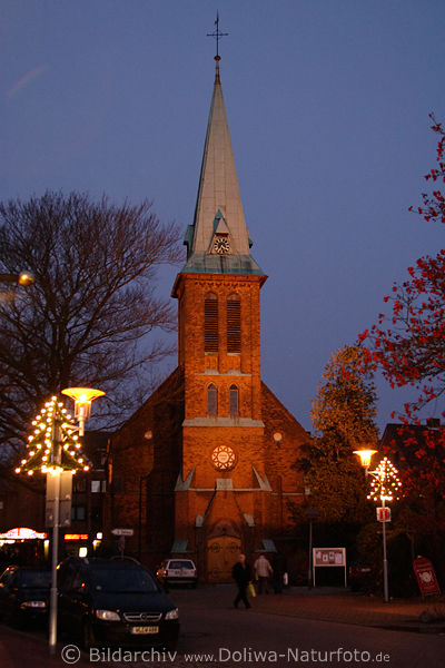 Buchholzer alte Backsteinkirche vom Jahre 1892 Adventszeit Reise in die Nordheide