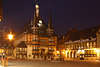 Wernigerode romantische Stimmung um Rathaus historische Schmuckhäuser Foto Altstadt Reise