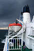 Fähreschiff Außendeck Boardseite Queen of Scandinavia Nordsee-Überfahrt