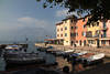Porto Brenzone Fotos Gardasee Hafen Urlaub Reise ans Wasser Berge Blick