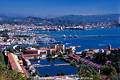 409728_ La Spezia Hafen & Bucht Foto, Umschlaghafen & Hafenstadt Panorama vor Bergen am Azur Meer
