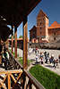 607784_Palast der Grossfrsten Vytautas in Bild Trakai Frstenpalast Foto fnfstckige Burgturm