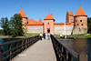 Trakai Burg Inselbrcke Foto Tor ehm. Residenz litauischen Grofrsten Traku Pilies Sala