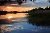 Sonnenuntergang über HessenSee Wasserlandschaft Masuren Naturfoto Ostpreussen Reise