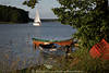 Masuren Niedersee Ufer-Boote Naturidylle Wasser-Segler Landschaft Mazury Jezioro Nidzkie
