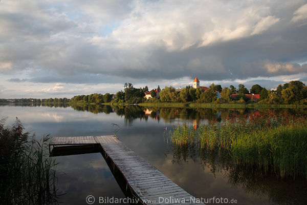Masuren Schwentainen-See Wasserlandschaft von Suleyken Naturbild Sulejki