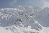 Bd1069_ Fogarascher Berge Felsen Bild in Schnee, Wintermrchen in Gebirge Schneezauber, Berggipfel Foto