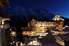 901772_ St. Moritz Badrutt`s Palace Foto bei Nacht: Hotel-Palast romantisches Winterbild unter Engadiner Alpen