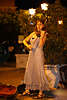 908113_Geigerin Katharina Mlitz-Hussain Abendauftritt im Laternenlicht spielend Klassik, Latino & Zigeunerklnge auf Violine