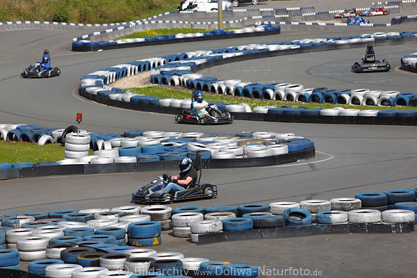 Outdoor-Karting Rennfahrer Amateure auf Ralf Schumacher Kartbahn in Bispingen