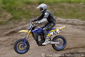 Motocross Supermoto Rennen auf Heidbergring in Geesthacht